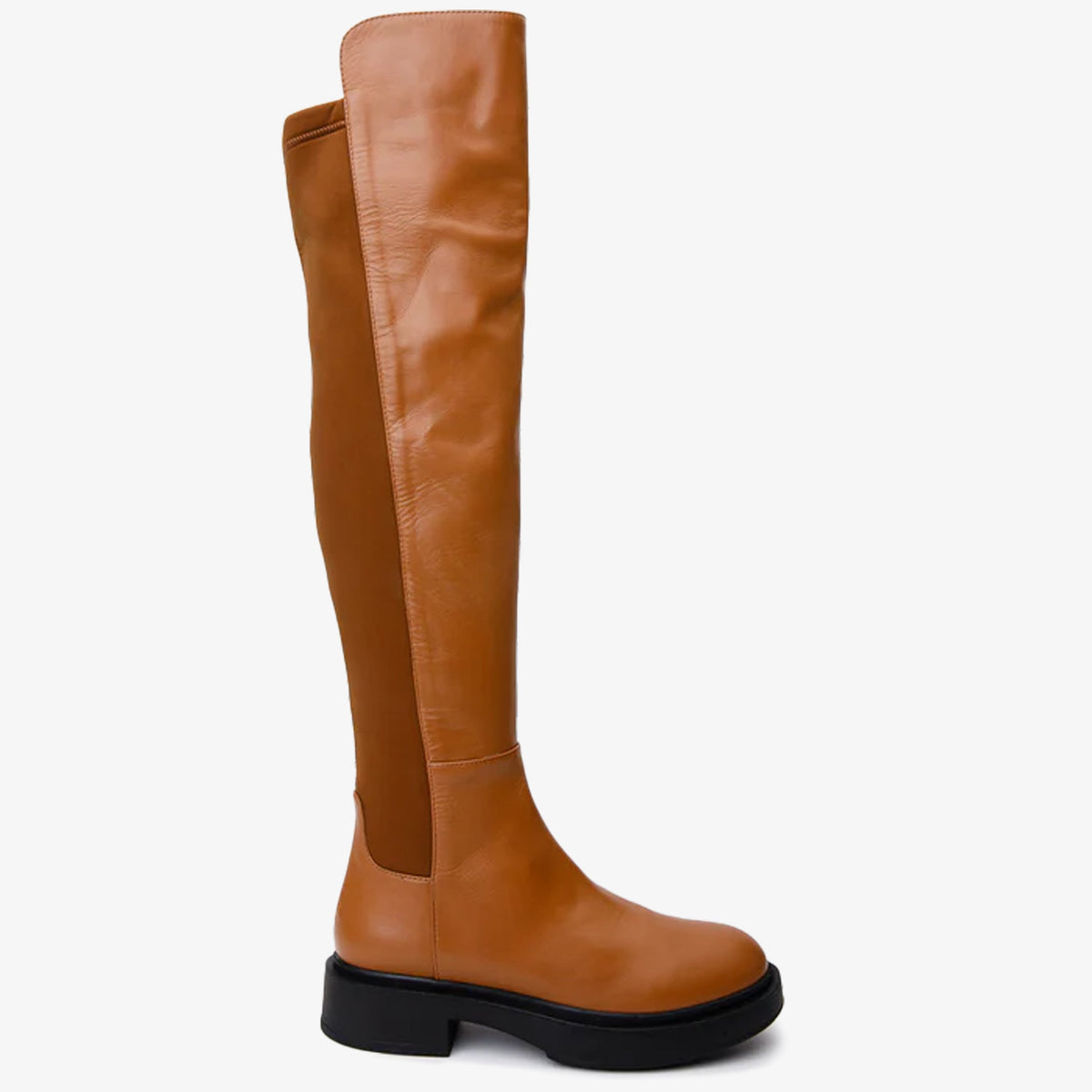 Vinci Leather The  Harmony Belle Tan Leather Knee High Women Boot – product view 1