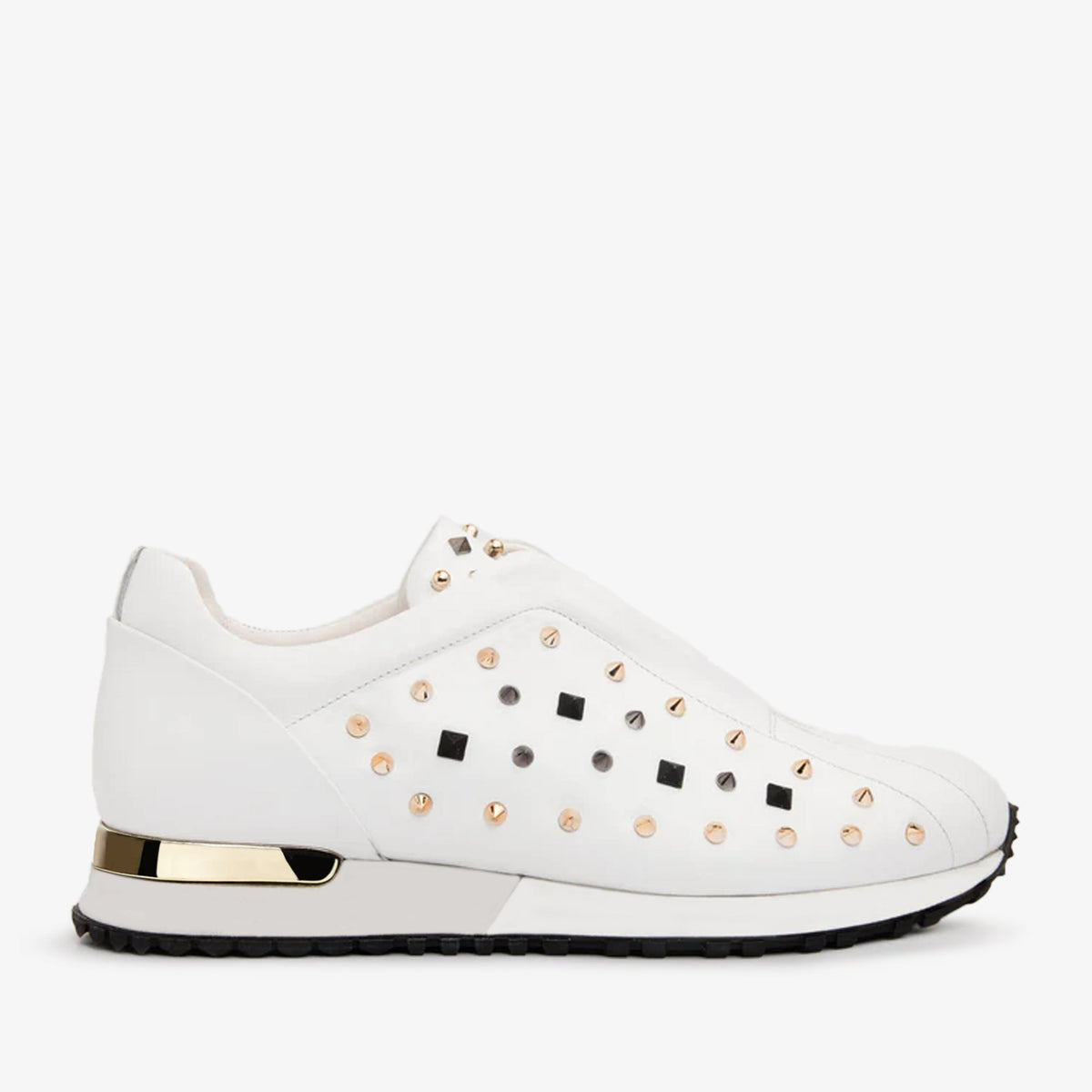 Vinci Leather The Infanta White Spike Leather Women Sneaker  Limited Edition – product view 1