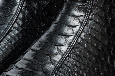 The Boss Black Pythn Snk Zip-Up Leather Men Boot Limited Edition