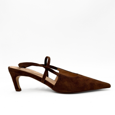 Connie Slingback Suede Heels