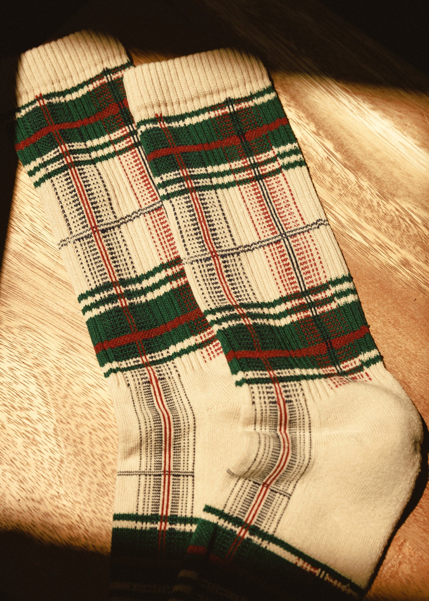American Trench The McCallister Plaid Sock Socks top view