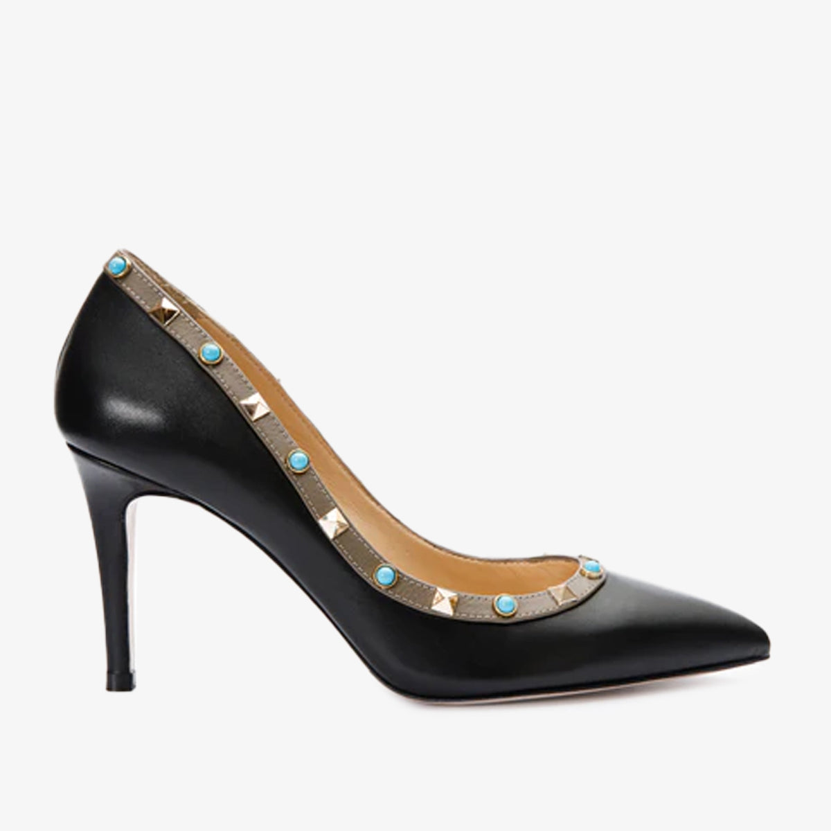 Vinci Leather The Tikapur Black Leather Pump Women Shoe Final Sale! – product view 1