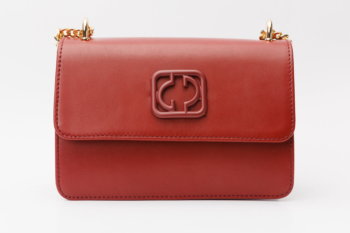 Vinci Leather The Maneadero Dark Red Leather Handbag – product view 3