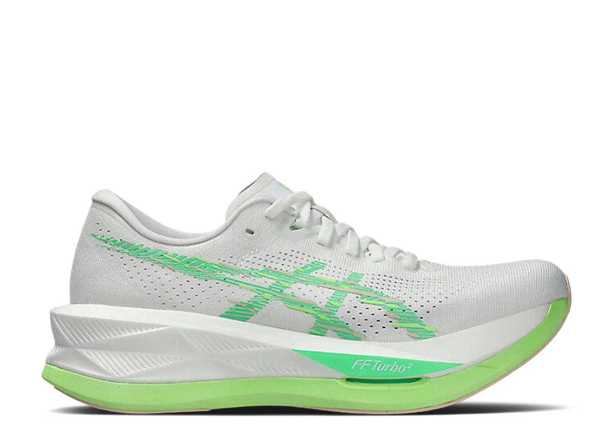 ASICS SONICBLAST Womens Running Shoes — White/Vital Green