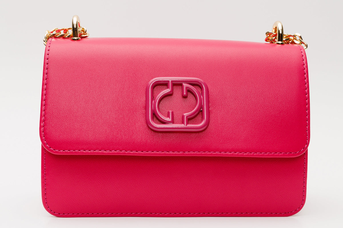 Vinci Leather The Maneadero Fuchsia Leather Handbag – product view 2