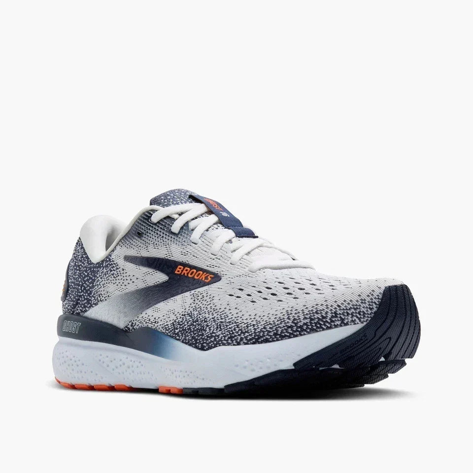 Brooks Ghost 16 Men's Sneakers — White/Peacoat Low-Top