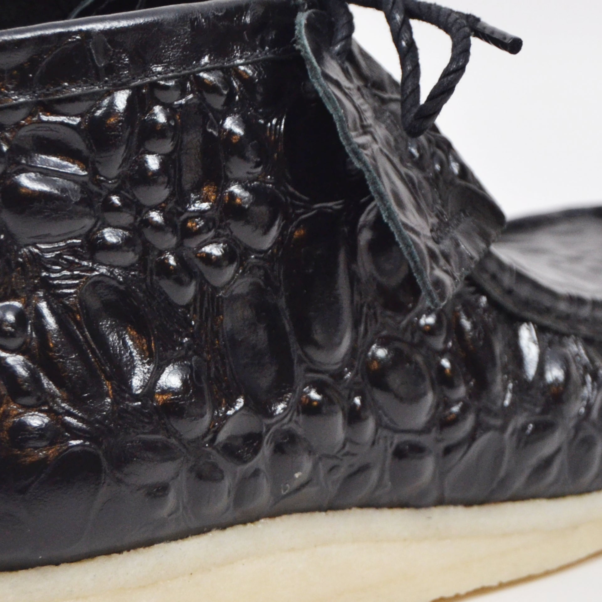 British Walkers Walker Men's Limited Edition Croc Leather Casual Shoes with Crepe Sole view 36