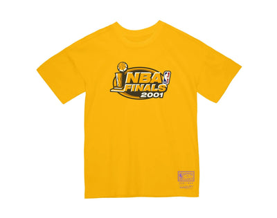 Mitchell & Ness Los Angeles Lakers QS 2001 Finals Men T-Shirt Yellow