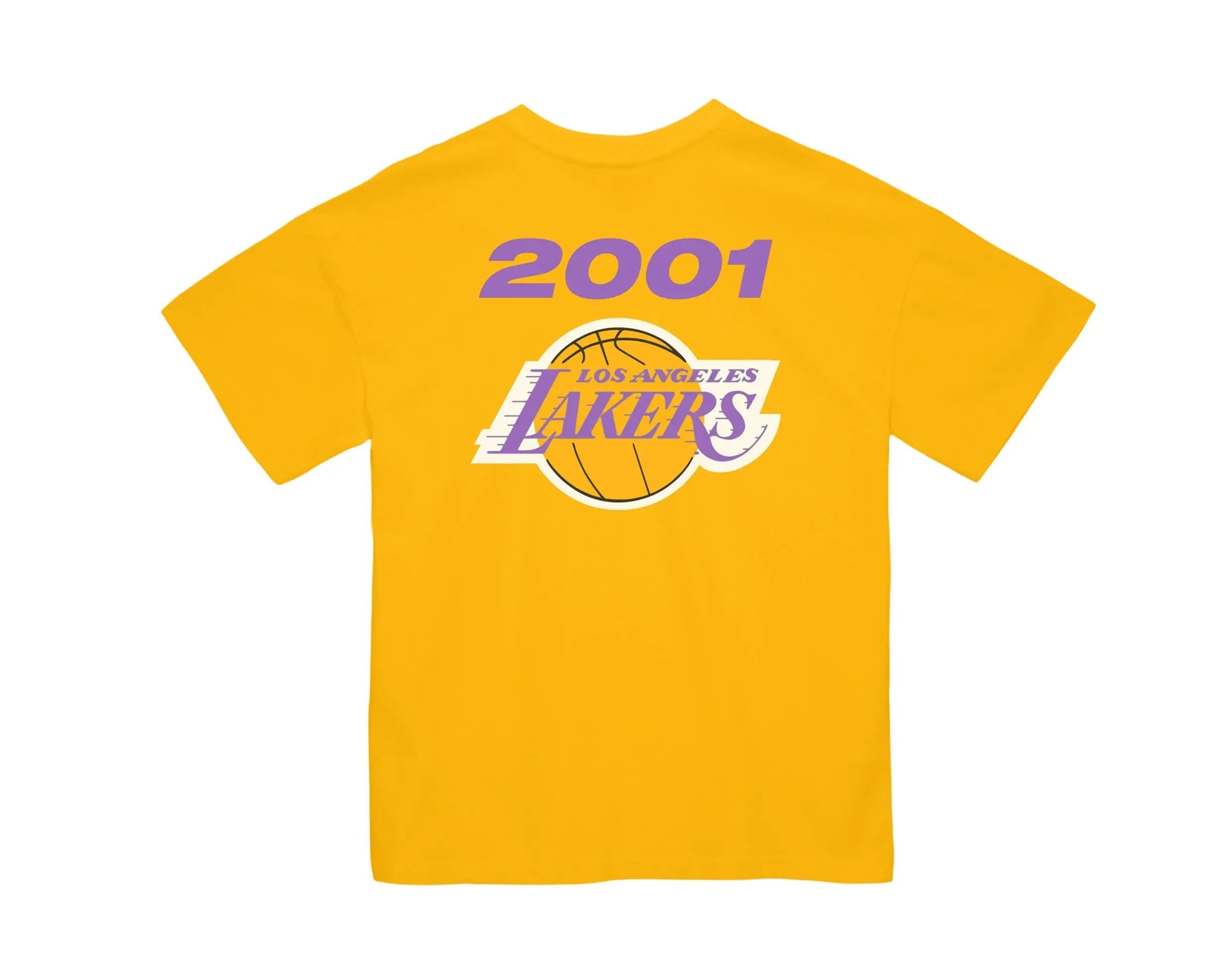 Mitchell & Ness Los Angeles Lakers QS 2001 Finals Men T-Shirt Yellow