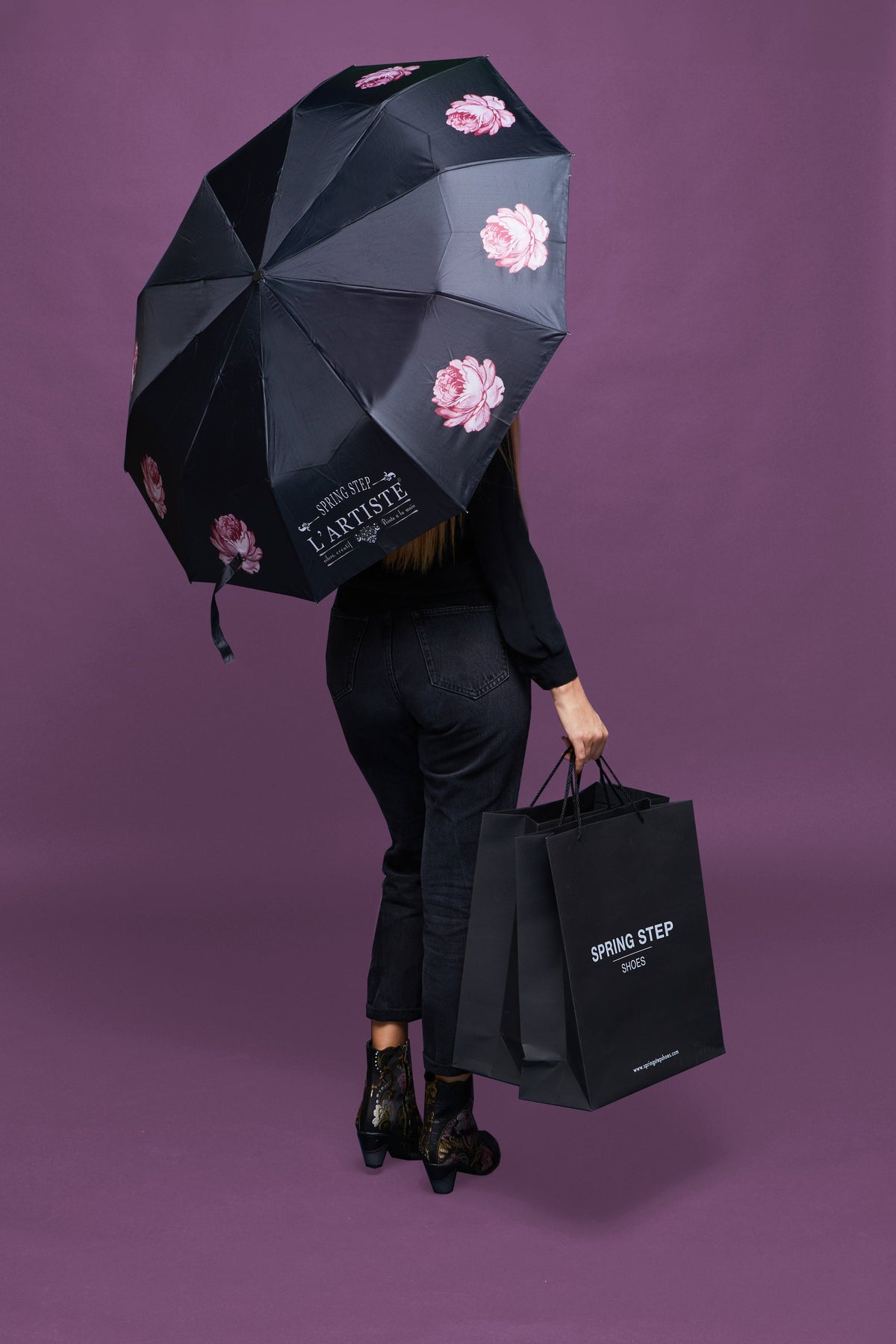 L'Artiste Umbr-Raindrop Women's Umbrella — product view 5