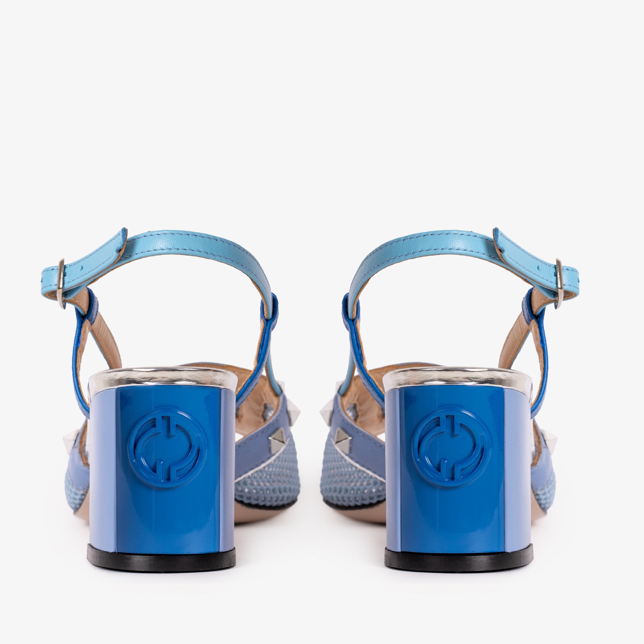 The Linea Blue Leather Women Slingback Sandal