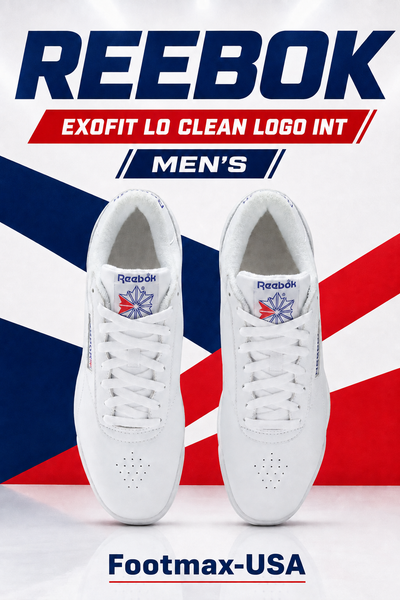 Reebok Exofit Lo Clean Logo Int. - 100000169 - White / Royal (Men's) — product view 4