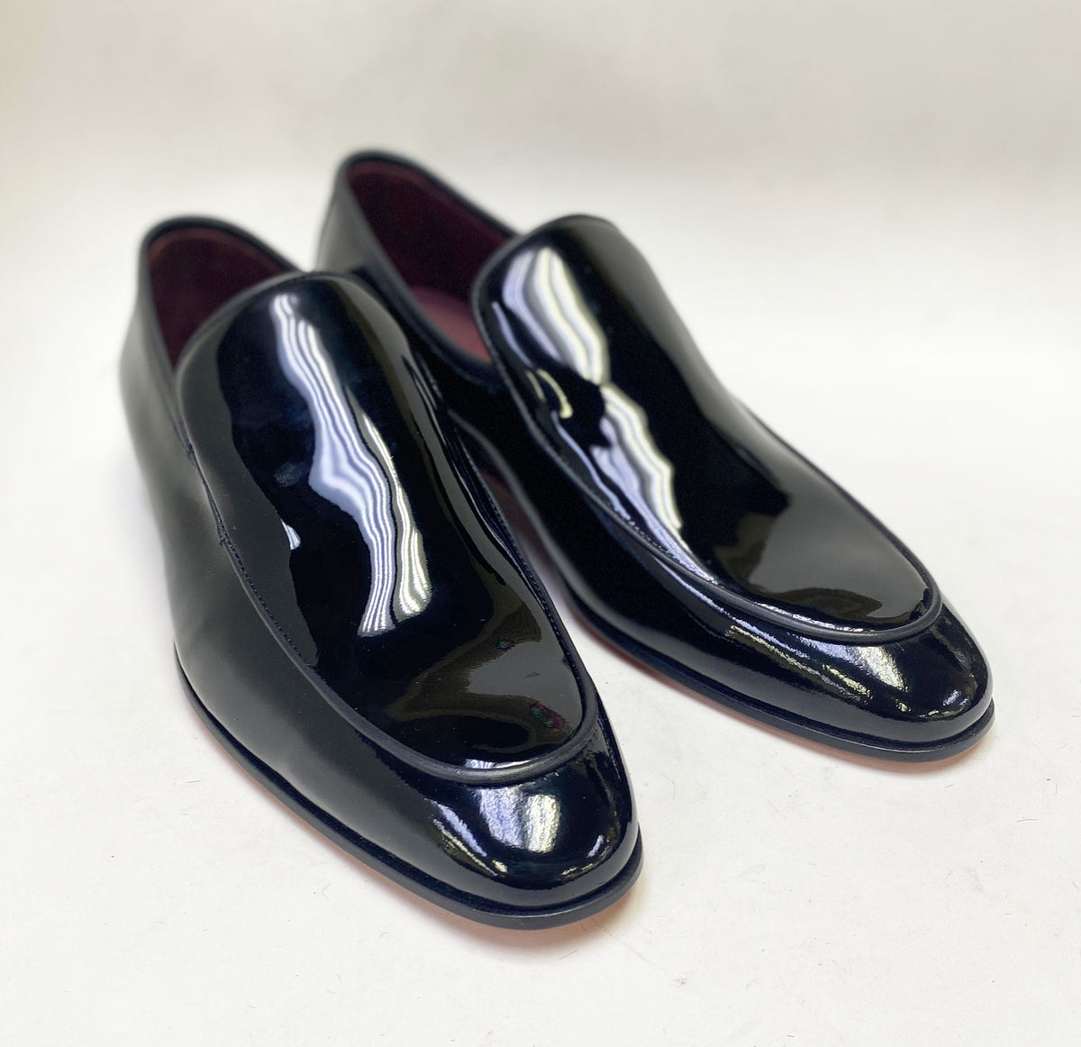 C&E Fashions  C Collection Patent Leather Loafer - Black – product view 5