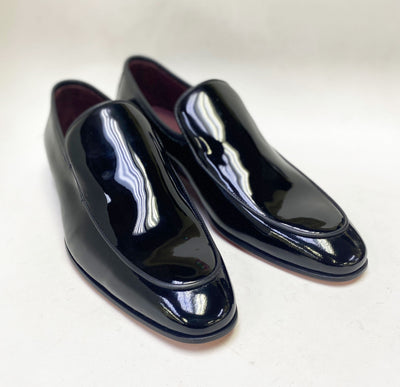 C Collection Patent Leather Loafer - Black