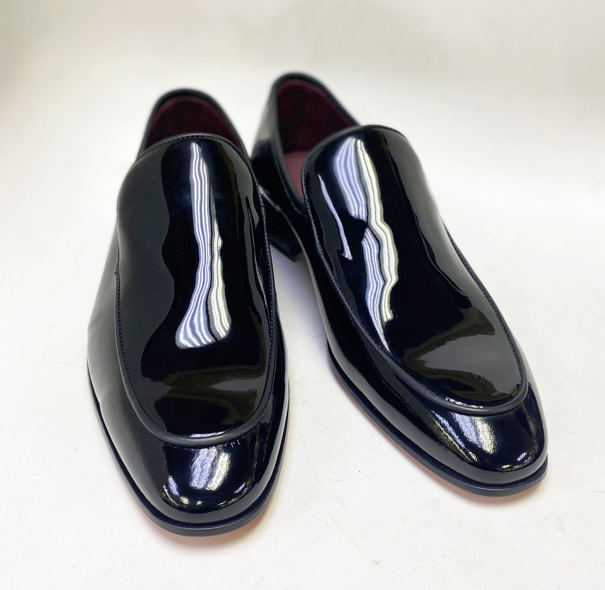 C&E Fashions  C Collection Patent Leather Loafer - Black – product view 2