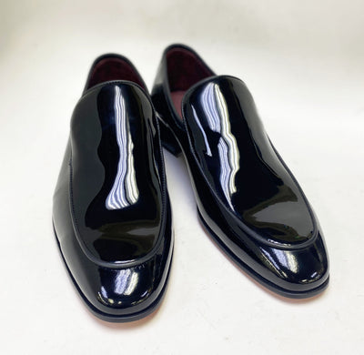 C Collection Patent Leather Loafer - Black