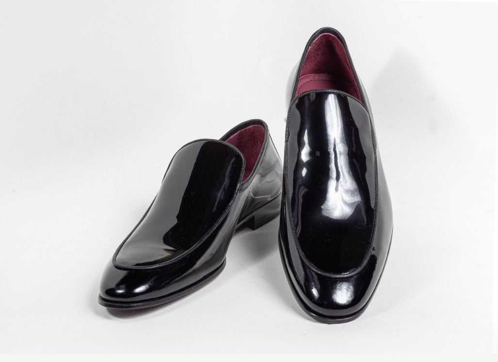 C&E Fashions  C Collection Patent Leather Loafer - Black – product view 1