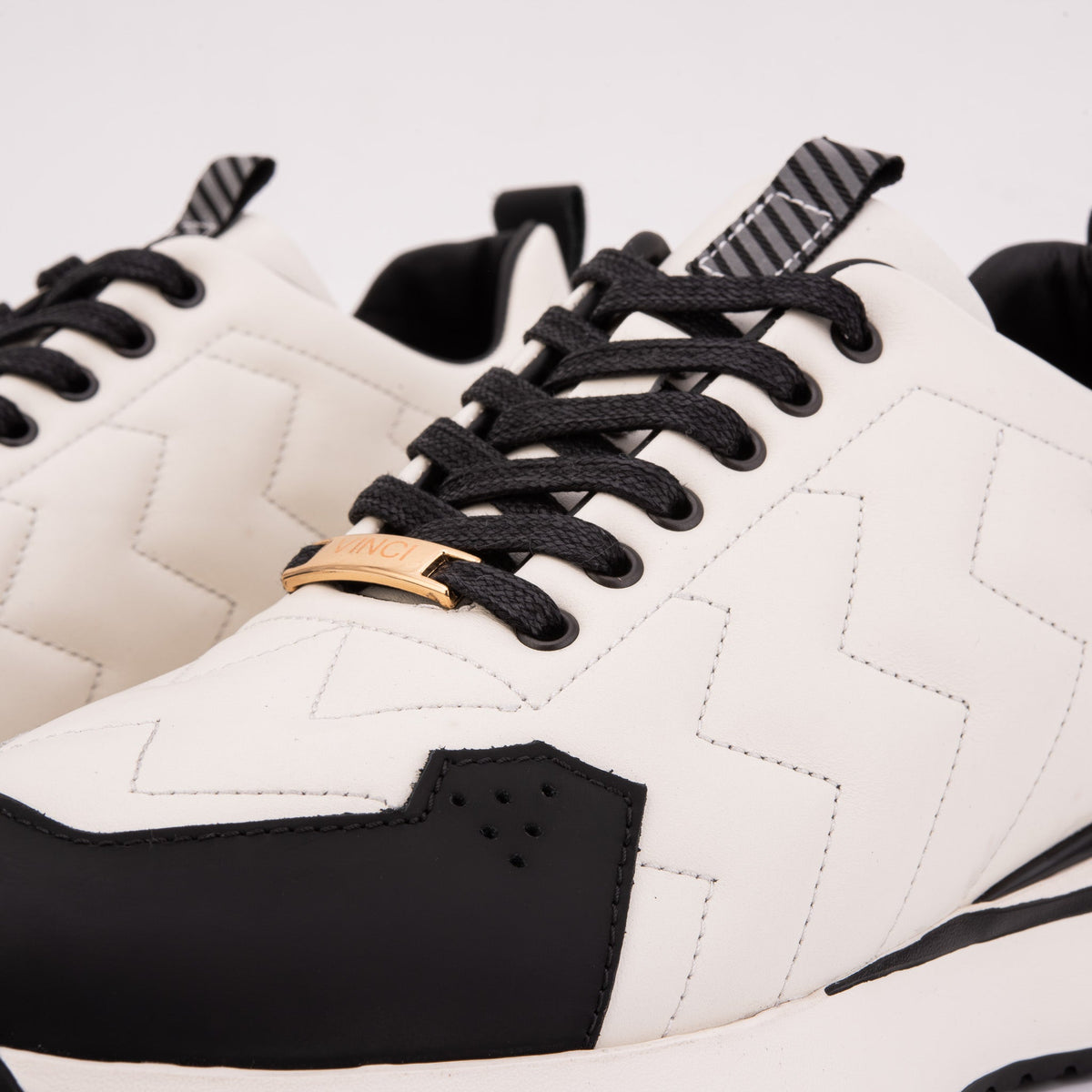 Vinci Leather The Veneto White Leather Men Sneaker – product view 3