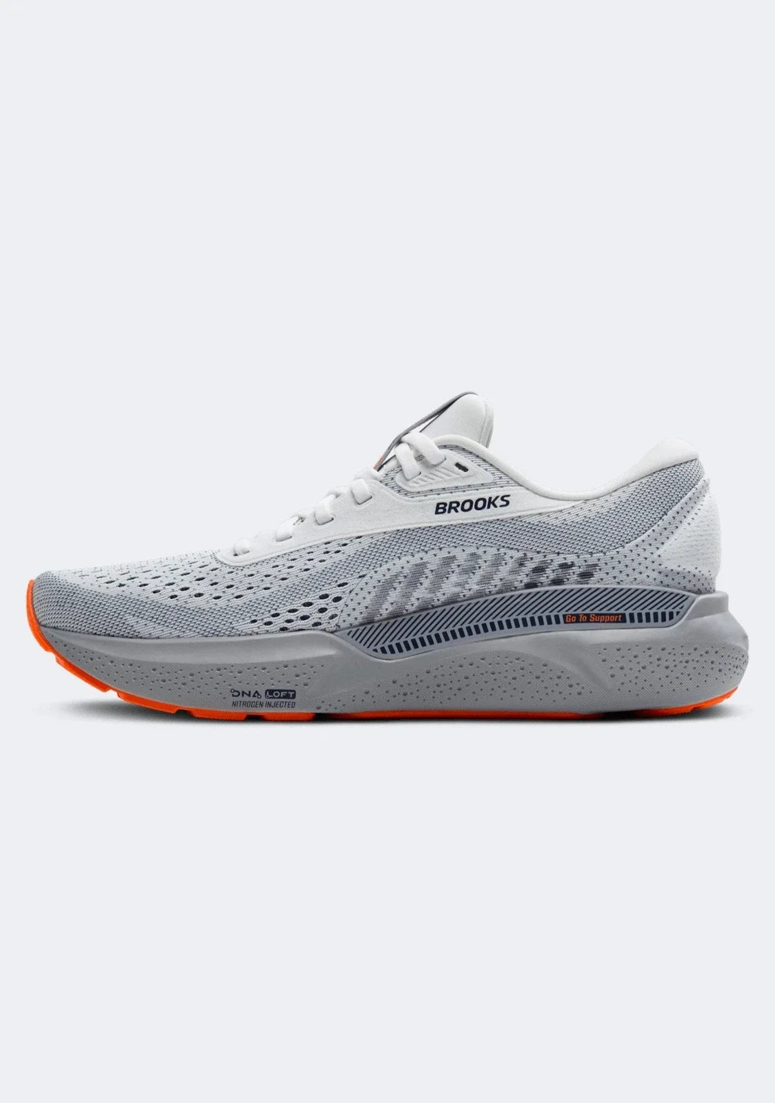 Brooks Adrenaline GTS 24 Men's Sneakers — White/Alloy Running