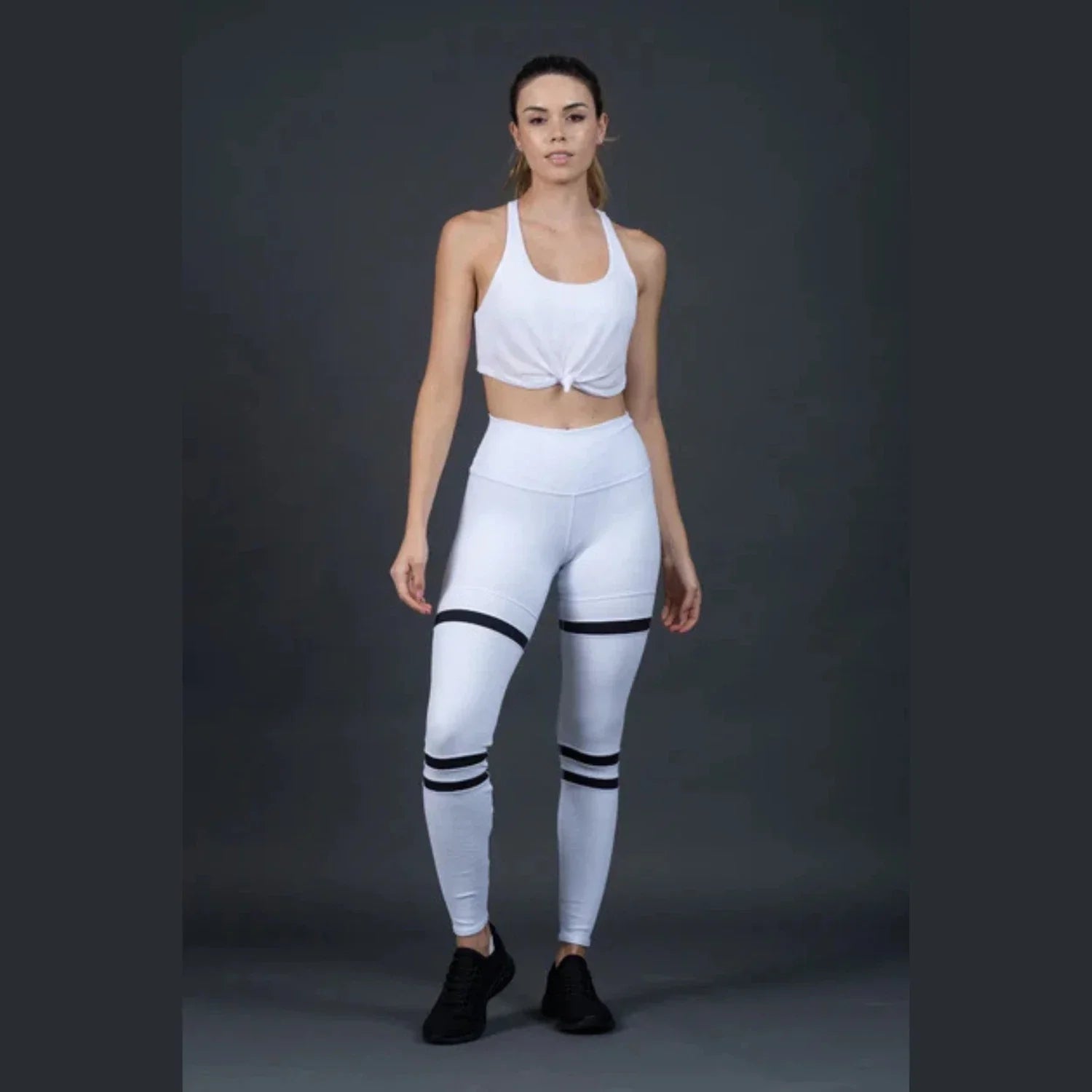 Alo Yoga Youga High Waist Legit Elastic Waist Performance Women's Leggings — White