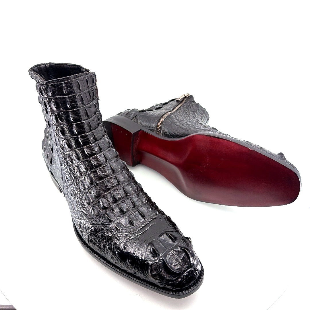 Maurice El Paso Hornback Custom Made Alligator Boot Black – product view 6