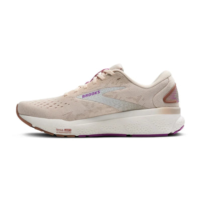 Brooks Ghost 16 Women's Sneakers — Almond Peach/Coconut/Purple Running