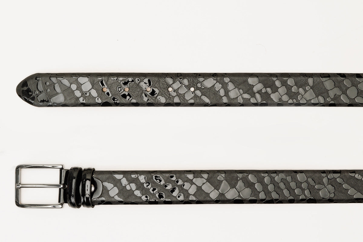 Vinci Leather The Arnold Black Leather Belt – product view 4