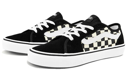 Vans Filmore Decon Women's Sneakers — Black/White/Checkerboard Canvas