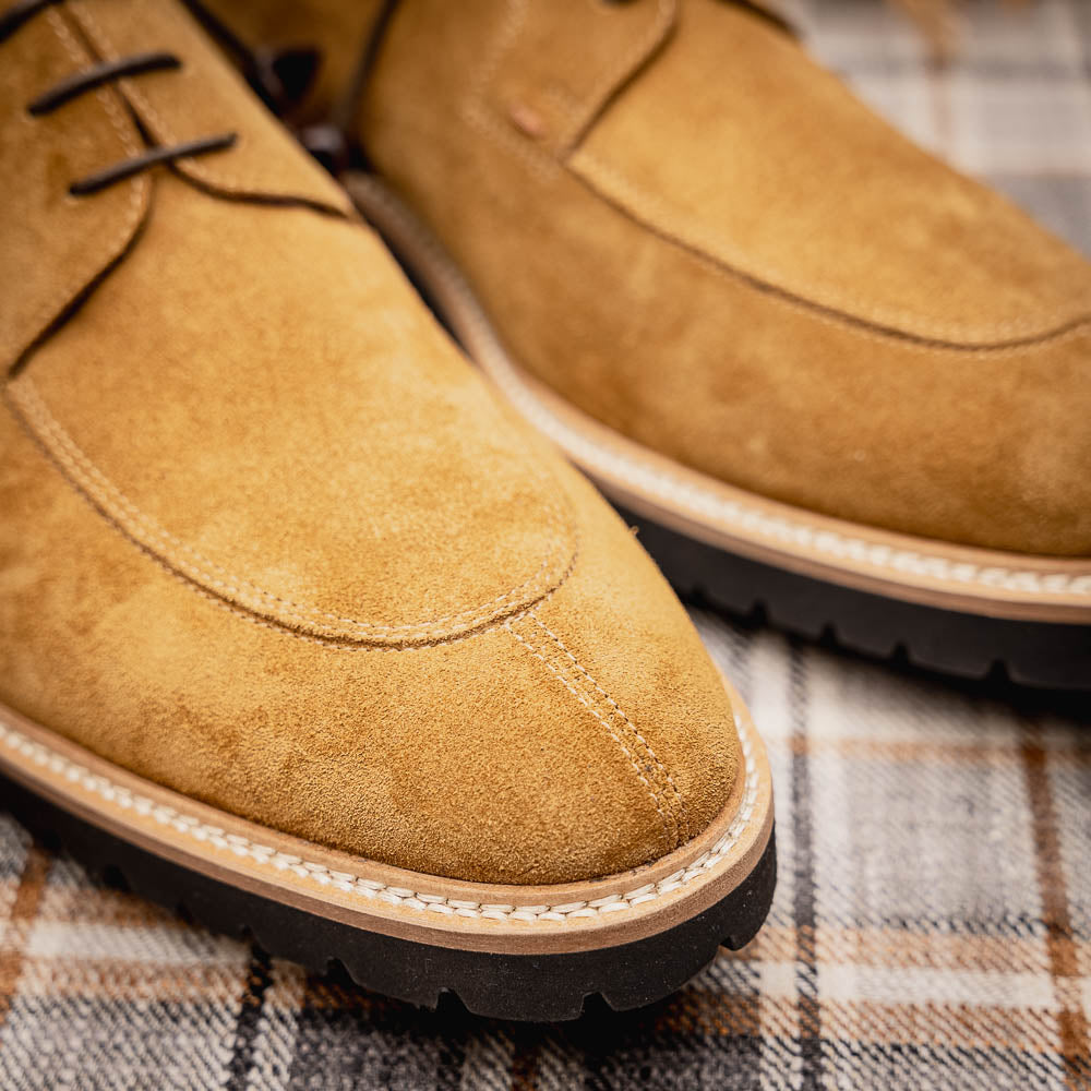 Zelli Italia Men's 26-220-TOB CAMPO Sueded Goatskin Lace Up, Tobacco
