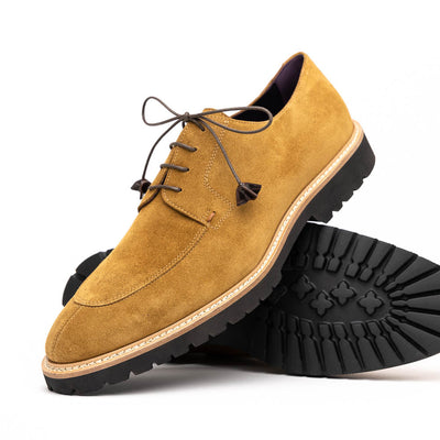 Zelli Italia Men's 26-220-TOB CAMPO Sueded Goatskin Lace Up, Tobacco