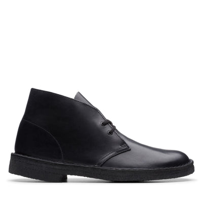 Clarks Originals Desert Boot Polished Black Men's Polished Black Leather 26144225