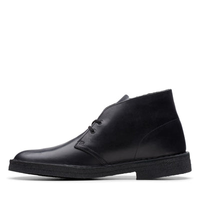 Clarks Originals Desert Boot - Polished Black Men's Polished Black 26144225 — detail view