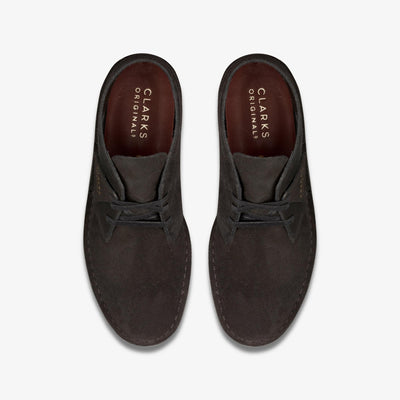 [26154809] Mens CLARKS DESERT COAL - BLACK SUEDE