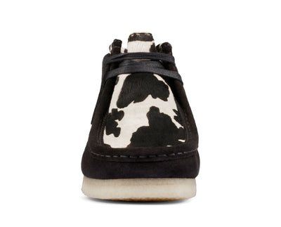[26154810] Mens Clarks WALLABEE BOOT BLACK COW PRINT