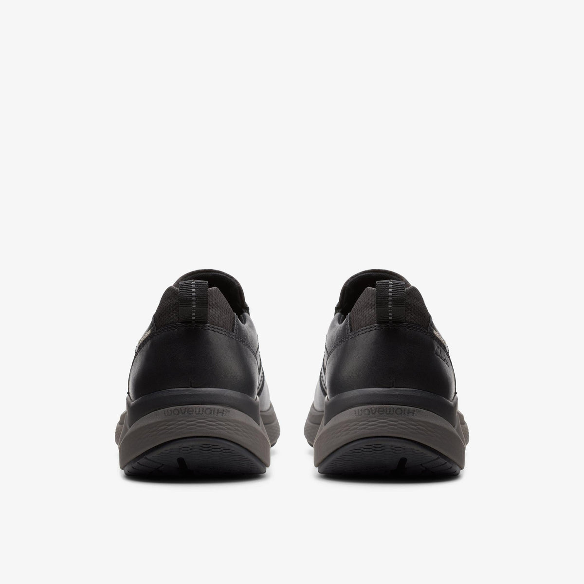 Clarks WAVE 2.0 EDGE Men's Black Leather 26155106 — detail view
