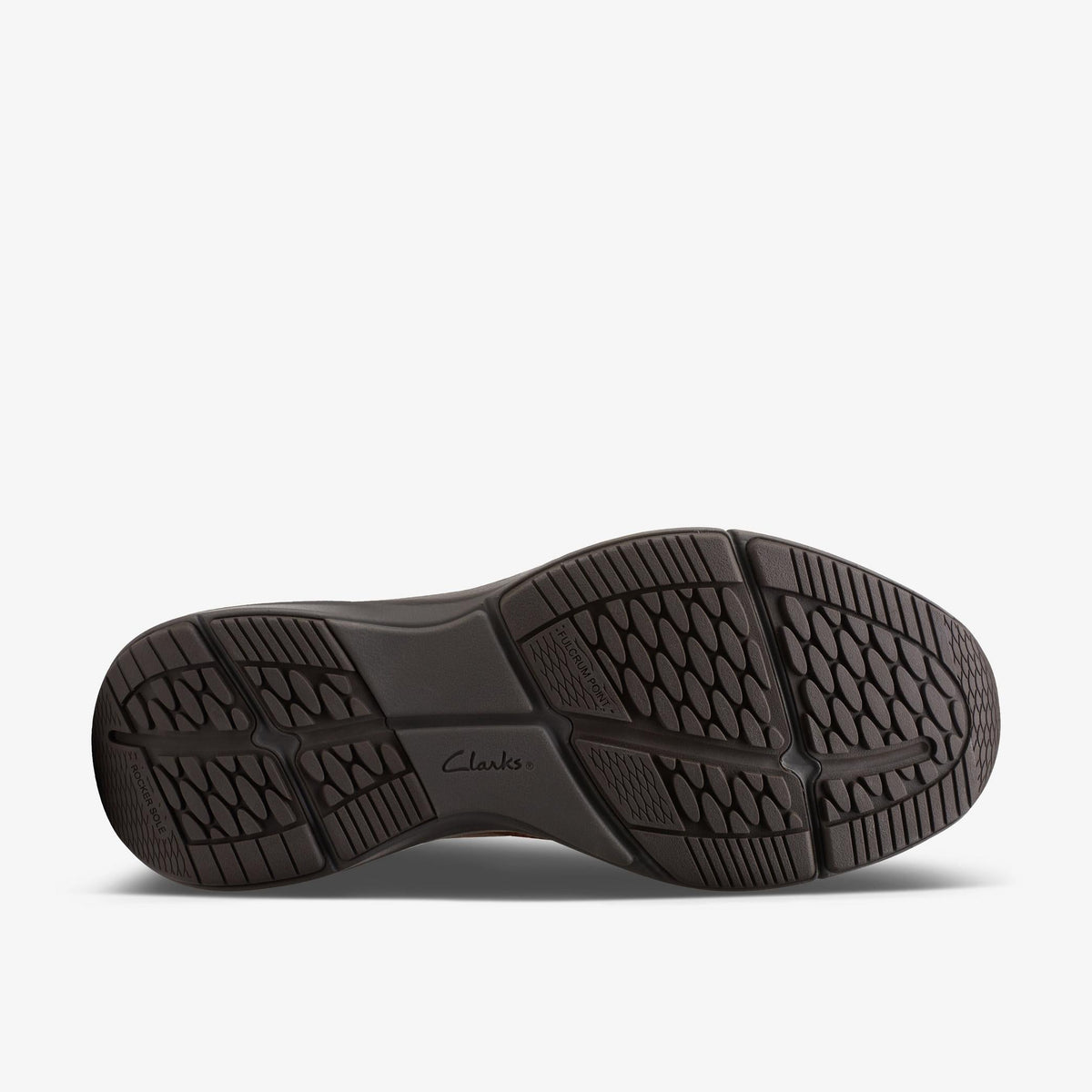 Clarks Wave 2.0 Edge Men's Brown Oily Nubuck 26155109 — rear view