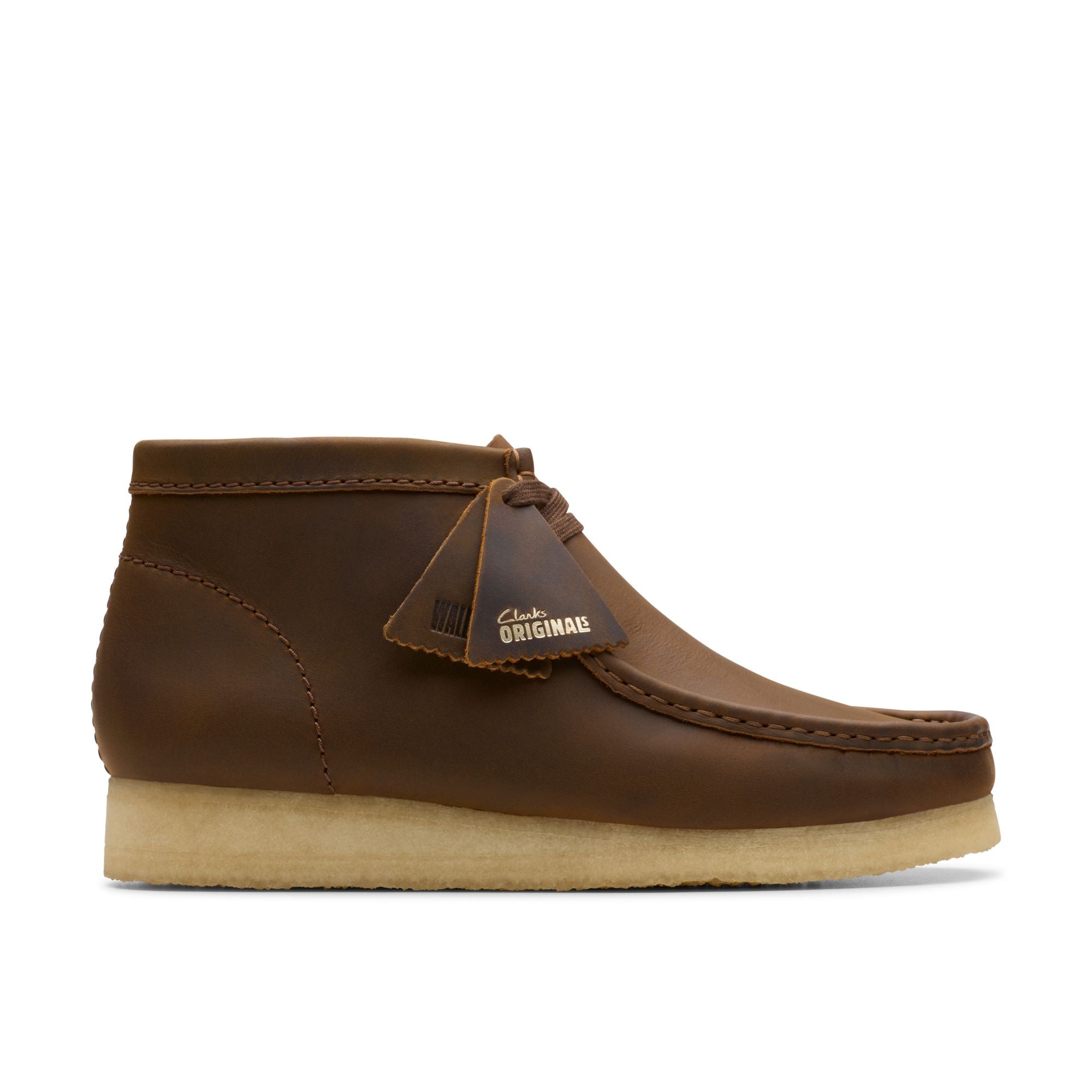 Clarks Originals Wallabee Boot Men's – Beeswax Leather Crepe Sole Classic