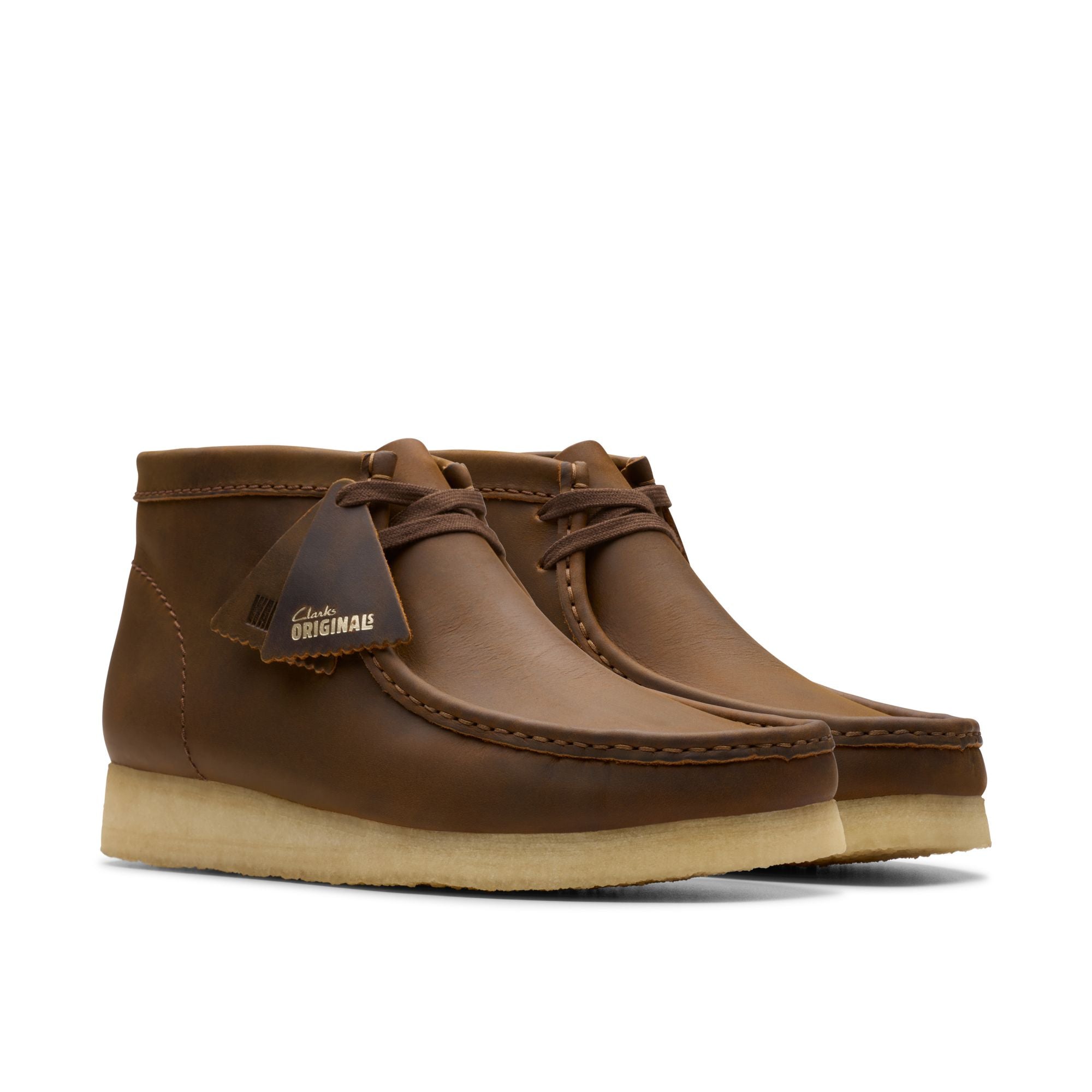 Clarks Originals Wallabee Boot Men's – Beeswax Leather Crepe Sole Classic