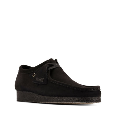 Clarks Originals Wallabee Low - Black Suede Men's Black Suede 26155519 — side view