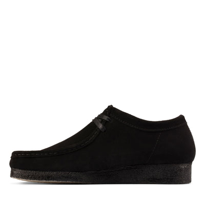 [26155519] MENS CLARKS WALLABEE LOW - BLACK SUEDE