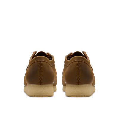 rubbersoled [26156605] MENS CLARKS WALLABEE LOW - BEESWAX top view