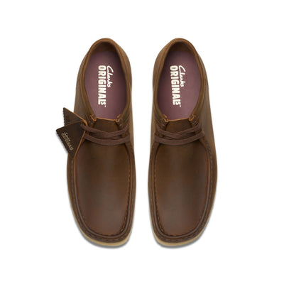 rubbersoled [26156605] MENS CLARKS WALLABEE LOW - BEESWAX detail view