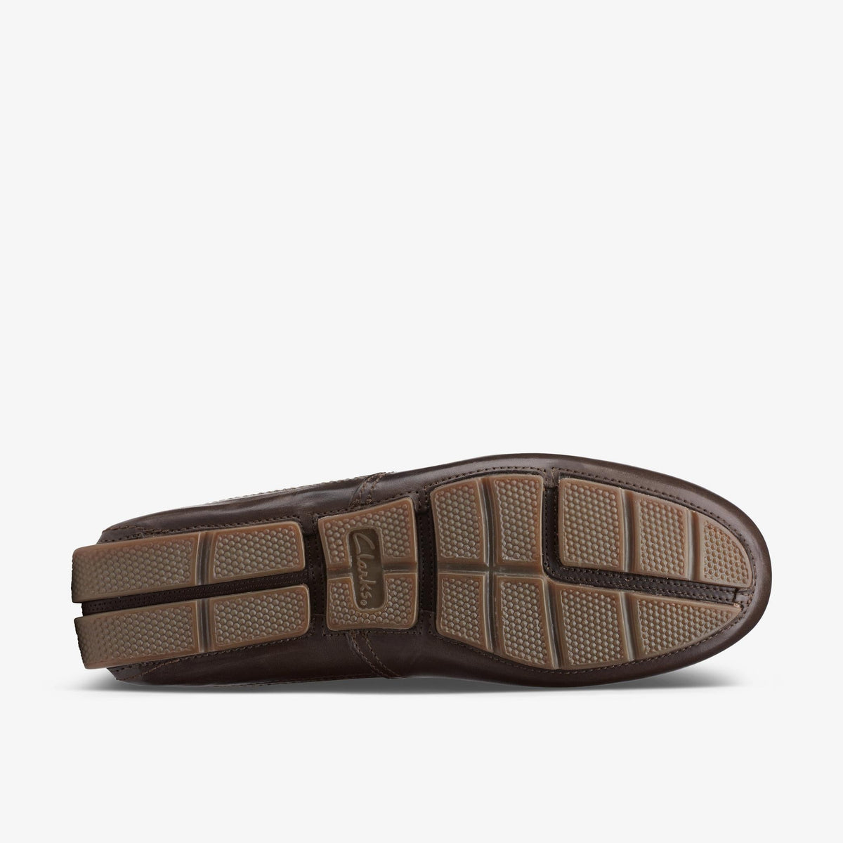 Clarks Markman Plain Men's Dark Brown Leather 26158706 — rear view