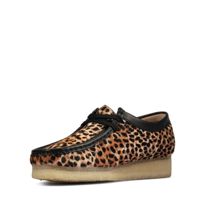 Clarks Originals Wallabee Women's Leopard Print Leather 26160033 — sole view