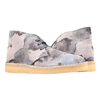 Clarks Originals Desert Coal Men Casual Chukka Boots Blue Camo
