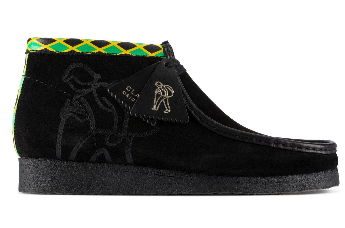 Clarks Originals Wallabee Jamaica Bee Men's Black Multi Suede 26160552
