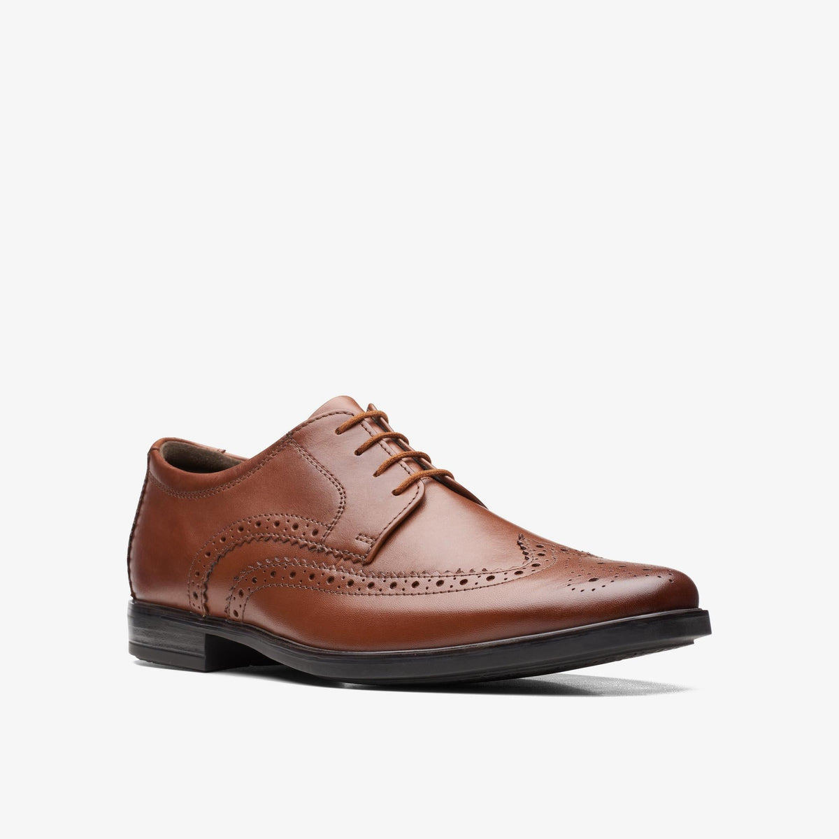 Clarks Howard Wing Men's Dark Tan Leather 26161254 — rear view