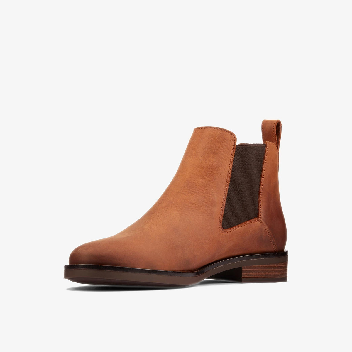 Clarks MEMI TOP Women's Dark Tan Leather 26161643 — sole view