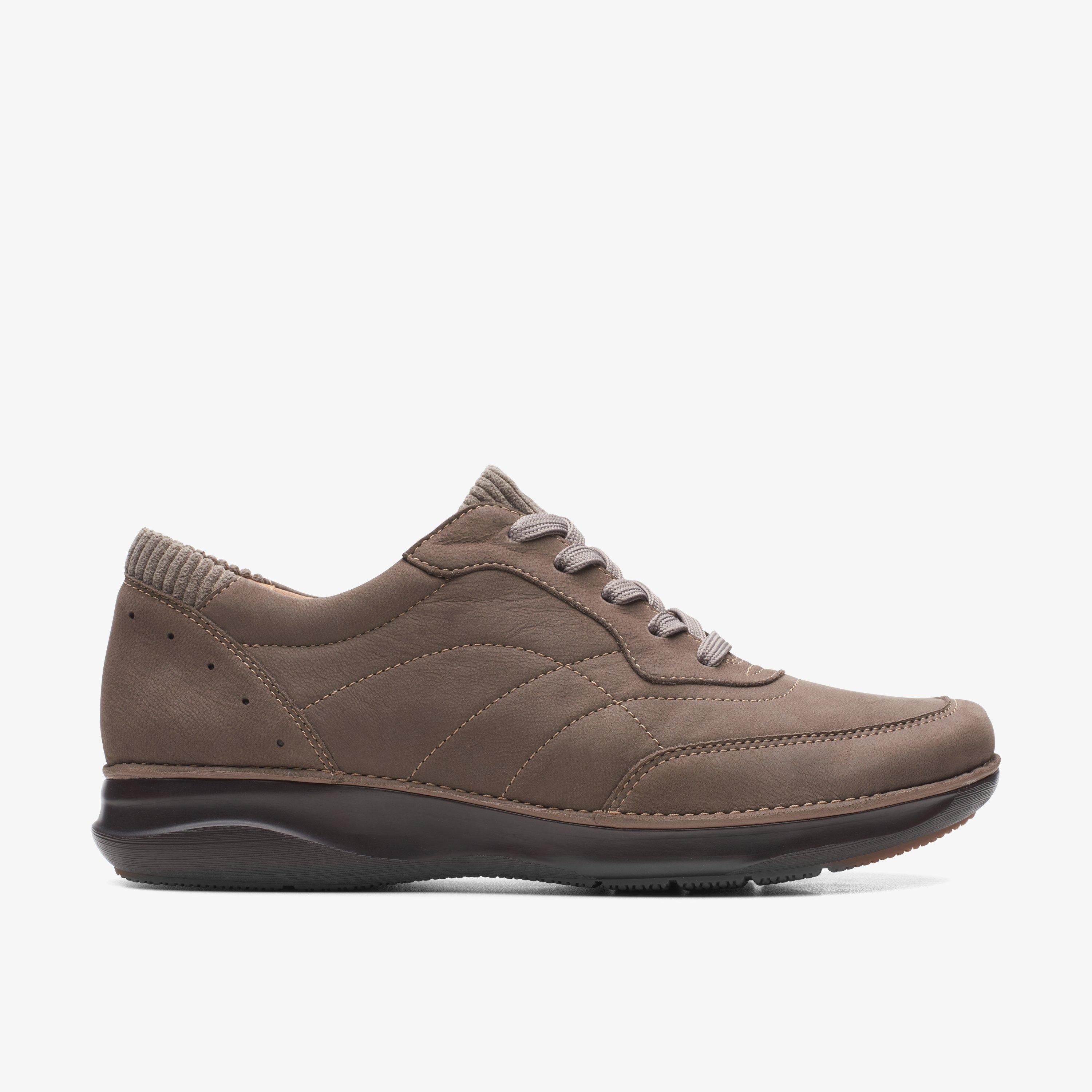 Clarks Appley Tie Women's Taupe Nubuckuck Shoes