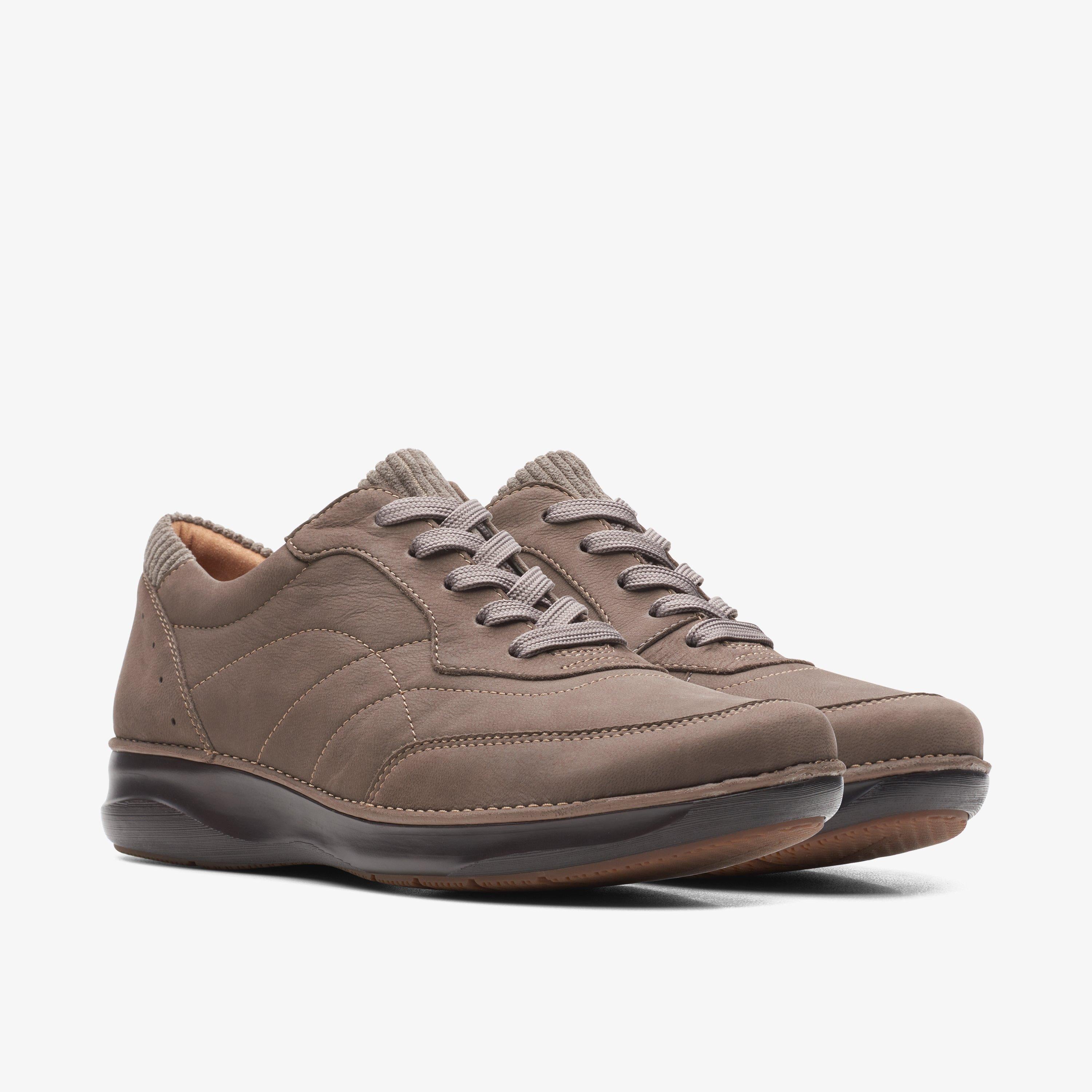 Clarks Appley Tie Women's Taupe Nubuckuck Shoes